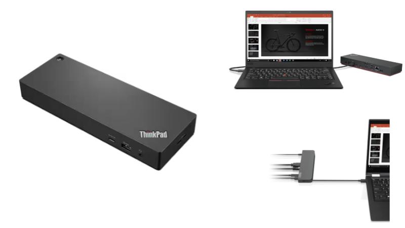 ドッキングステーションの例。ThinkPad ユニバーサル USB Type-C ドック